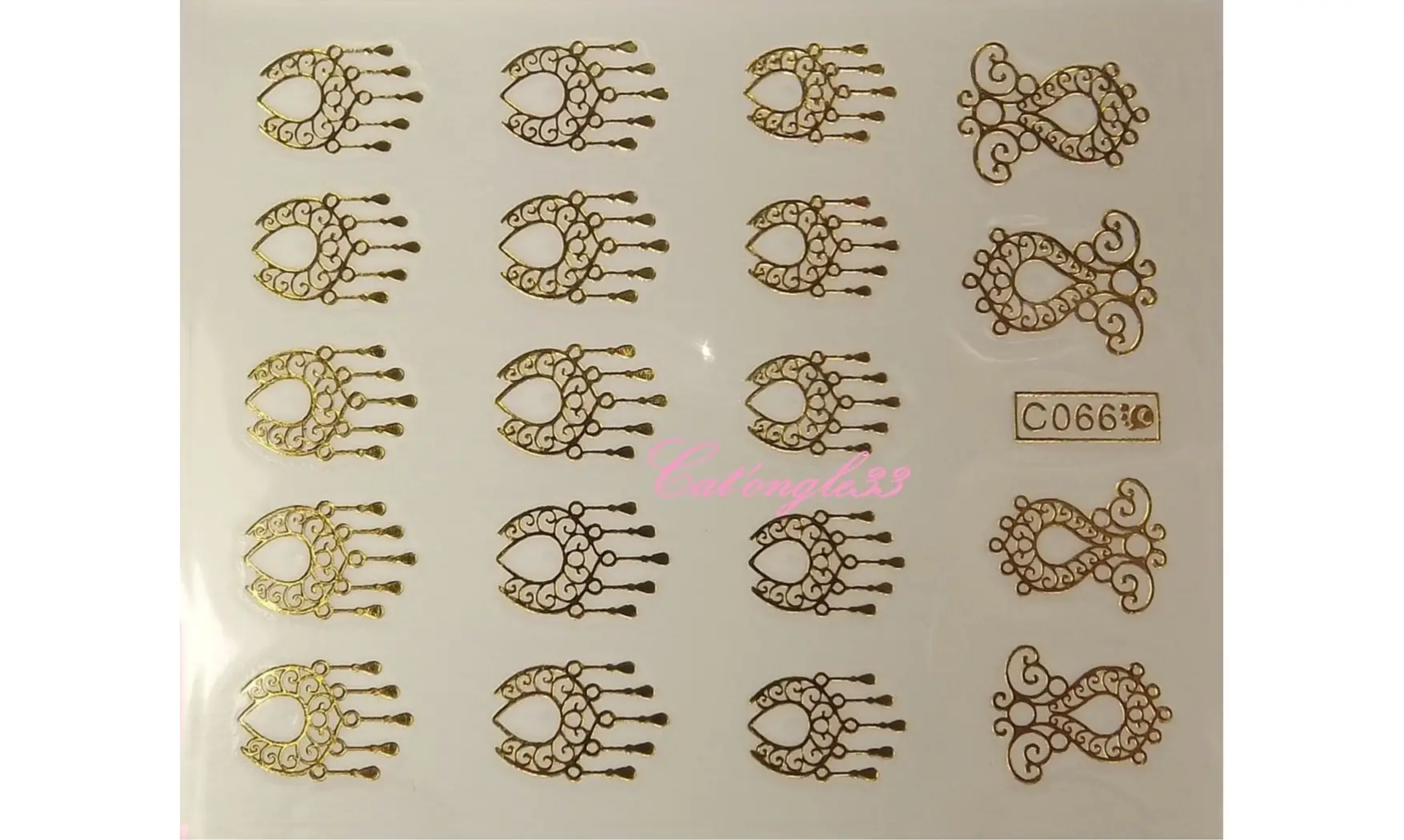 Water décal or baroque C066g