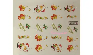 Water décal houx de noël K004