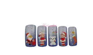 Water décal père noël K006