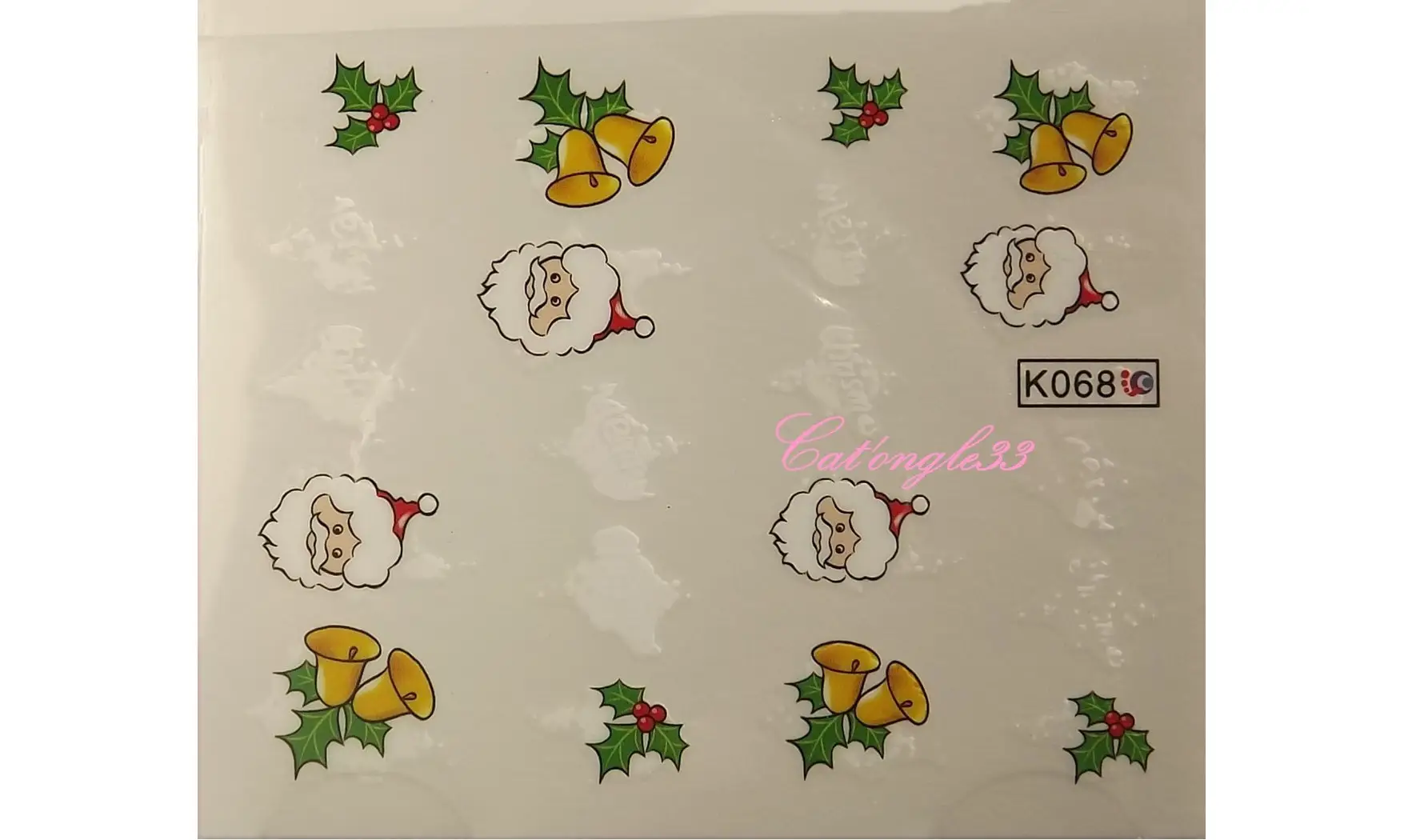 Water décal père noël K068