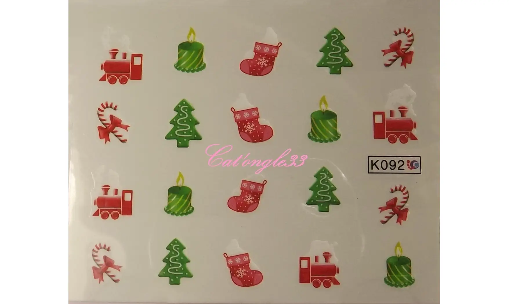 Water décal sapin de noël K092