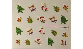 Water décal cadeaux de noël K095
