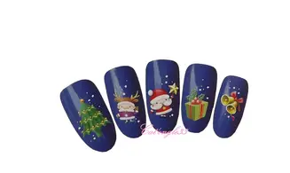 Water décal cadeaux de noël K095