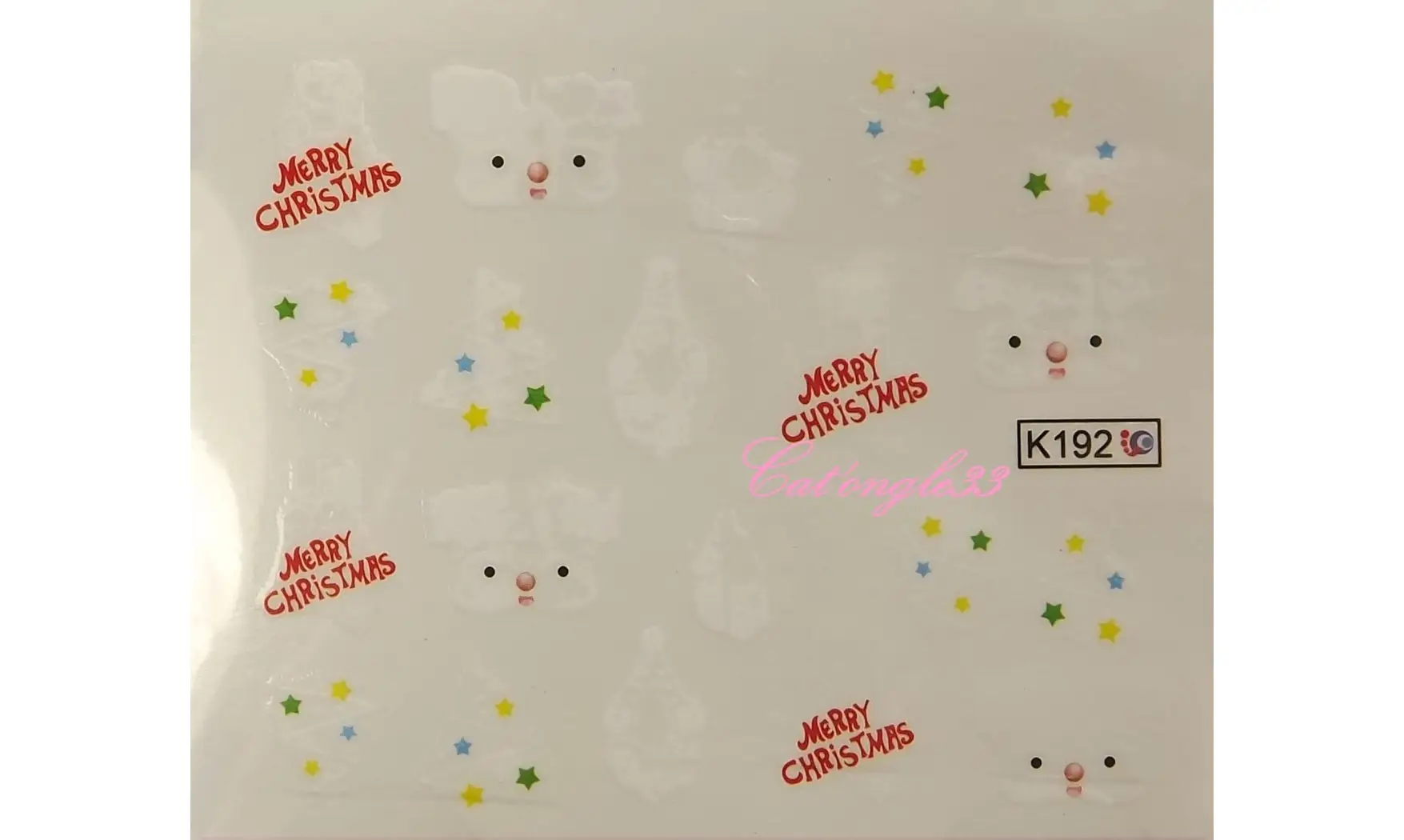 Water décal père noël K192