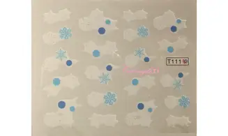 Water décal flocon de neige T111