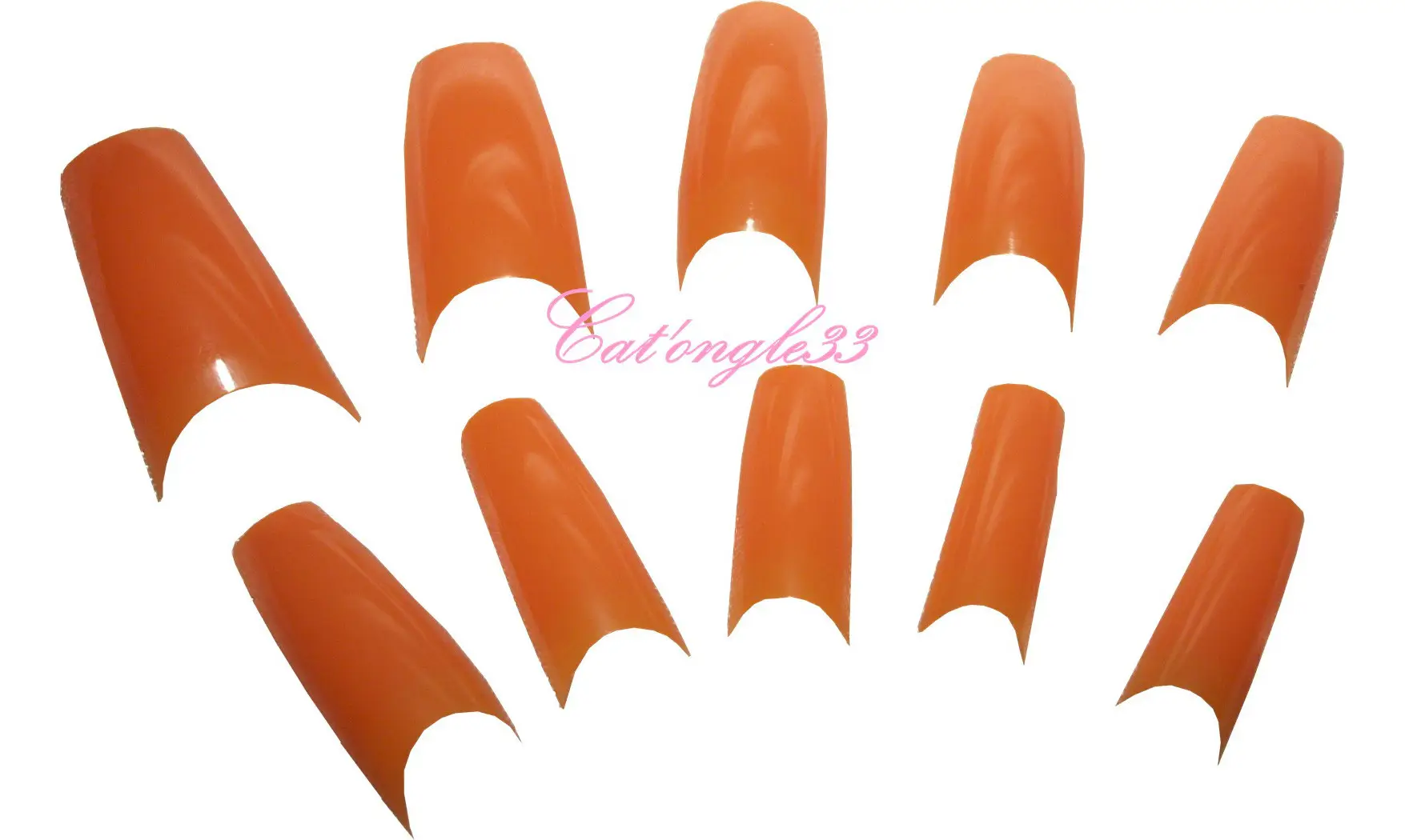 Capsules tips french orange
