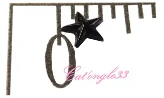 Strass étoile noir
