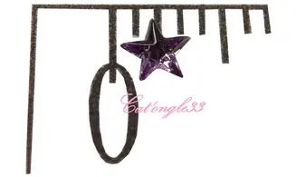 Strass étoile parme