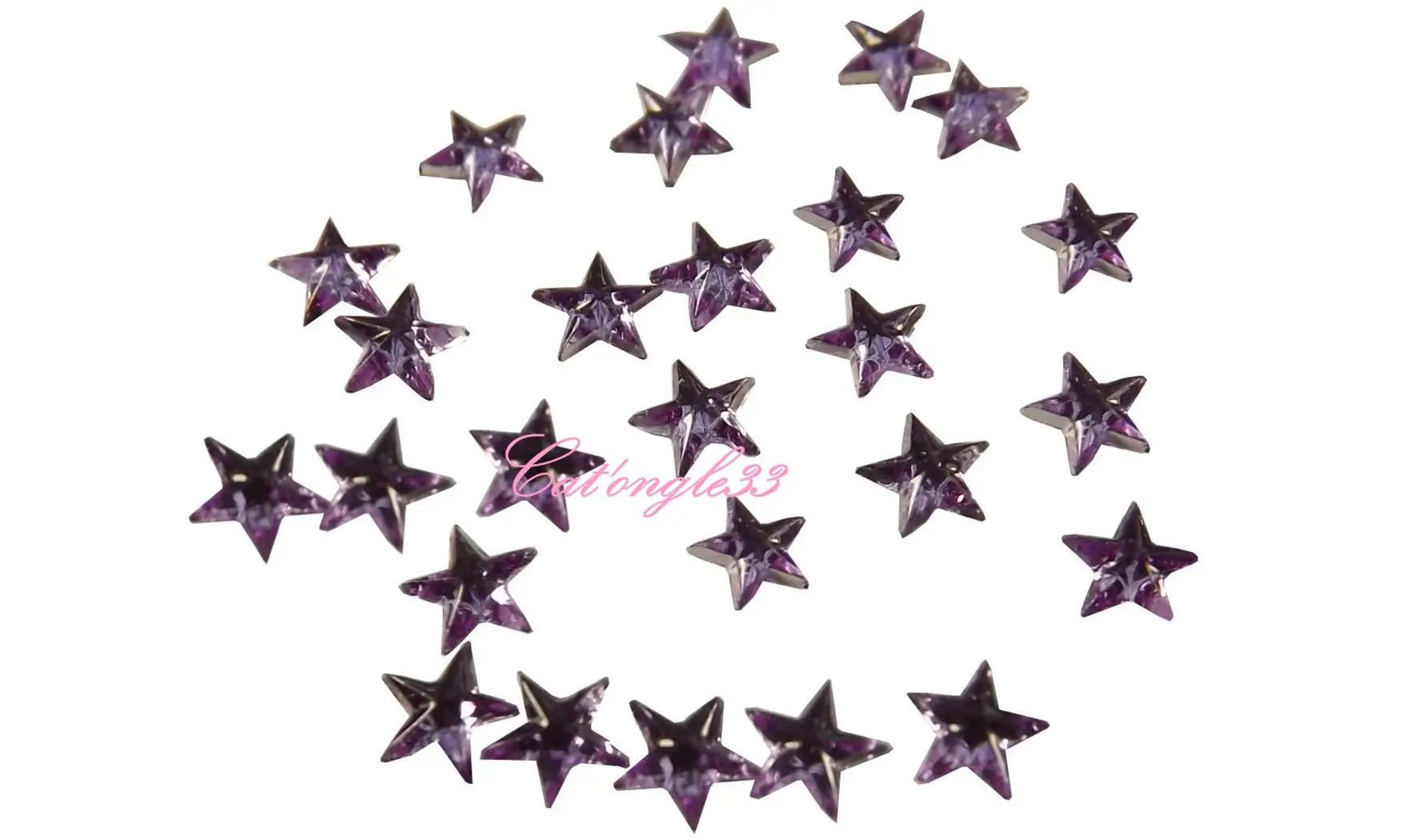 Strass étoile parme