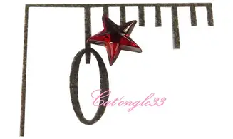 Strass étoile rouge