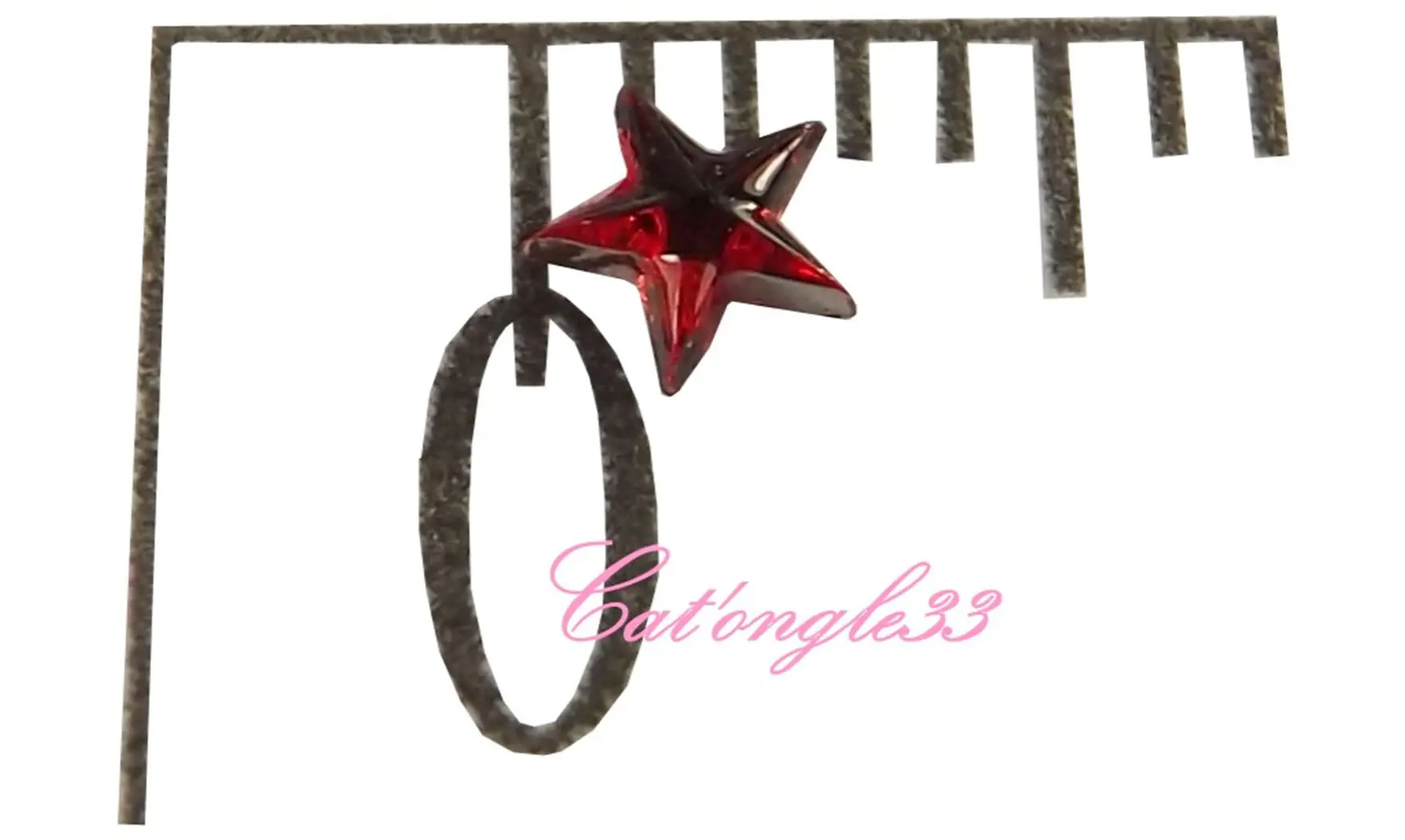 Strass étoile rouge