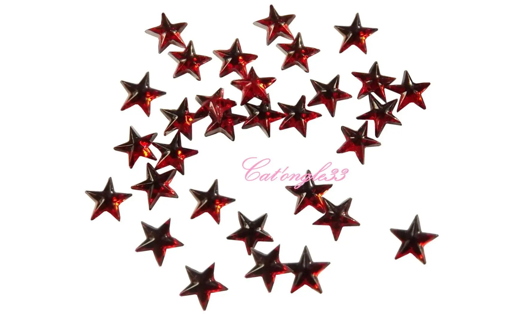 Strass étoile rouge