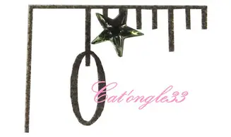 Strass étoile vert clair