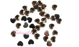 Strass coeur créme