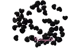 Strass coeur noir