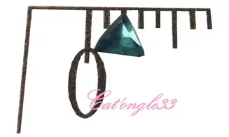 Strass triangle turquoise 3mm