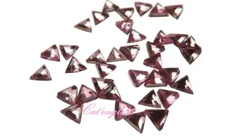 Strass triangle rose clair 3mm
