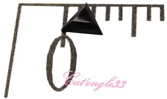 Strass triangle noir 3mm