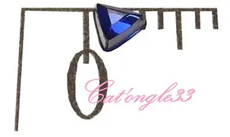Strass triangle bleu roi 3mm