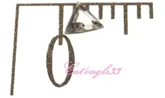 Strass triangle argent 3mm