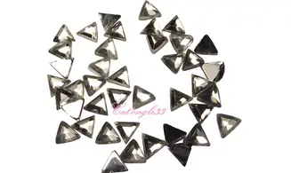 Strass triangle argent 3mm
