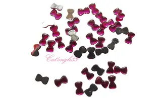 Strass noeud fuchsia