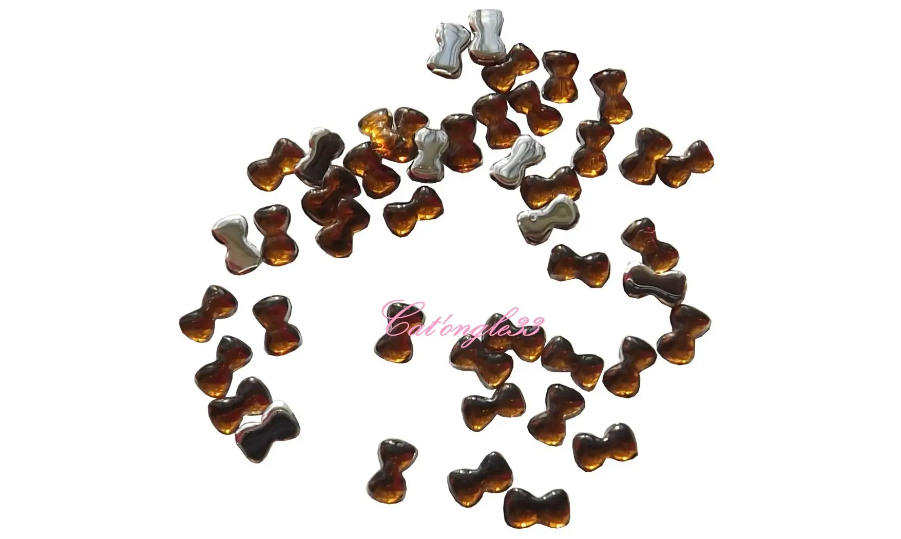 Strass noeud marron