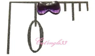 Strass noeud violet