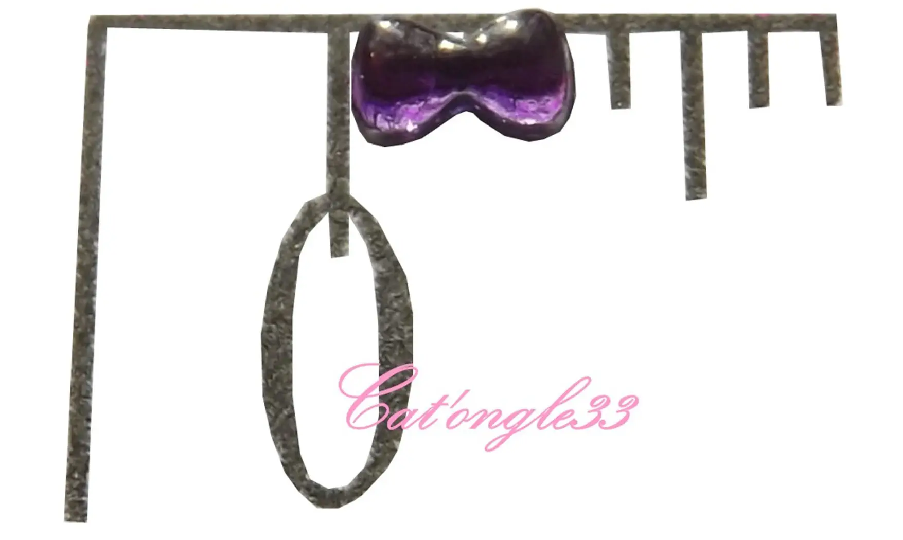 Strass noeud violet