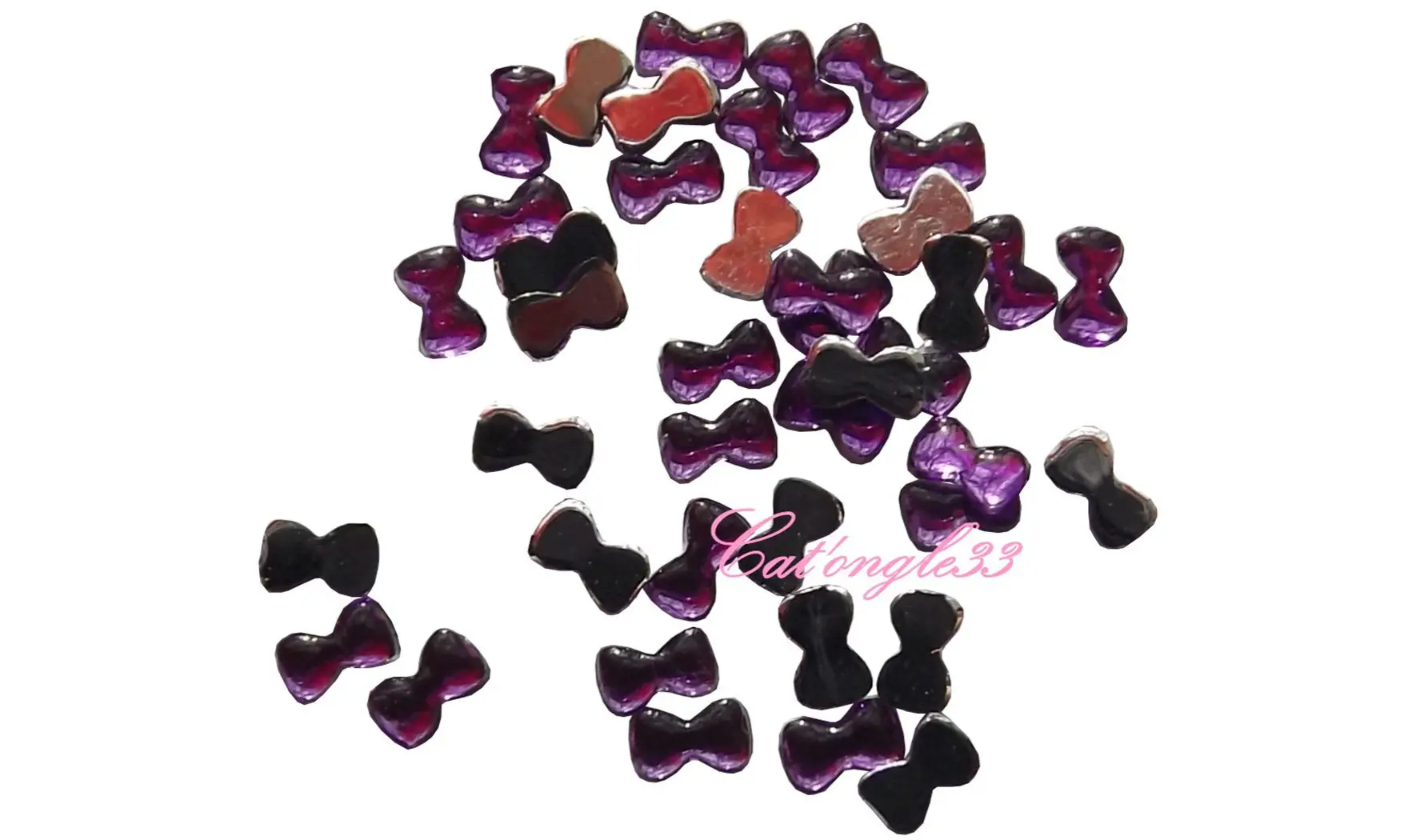 Strass noeud violet