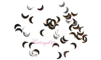Strass lune marron