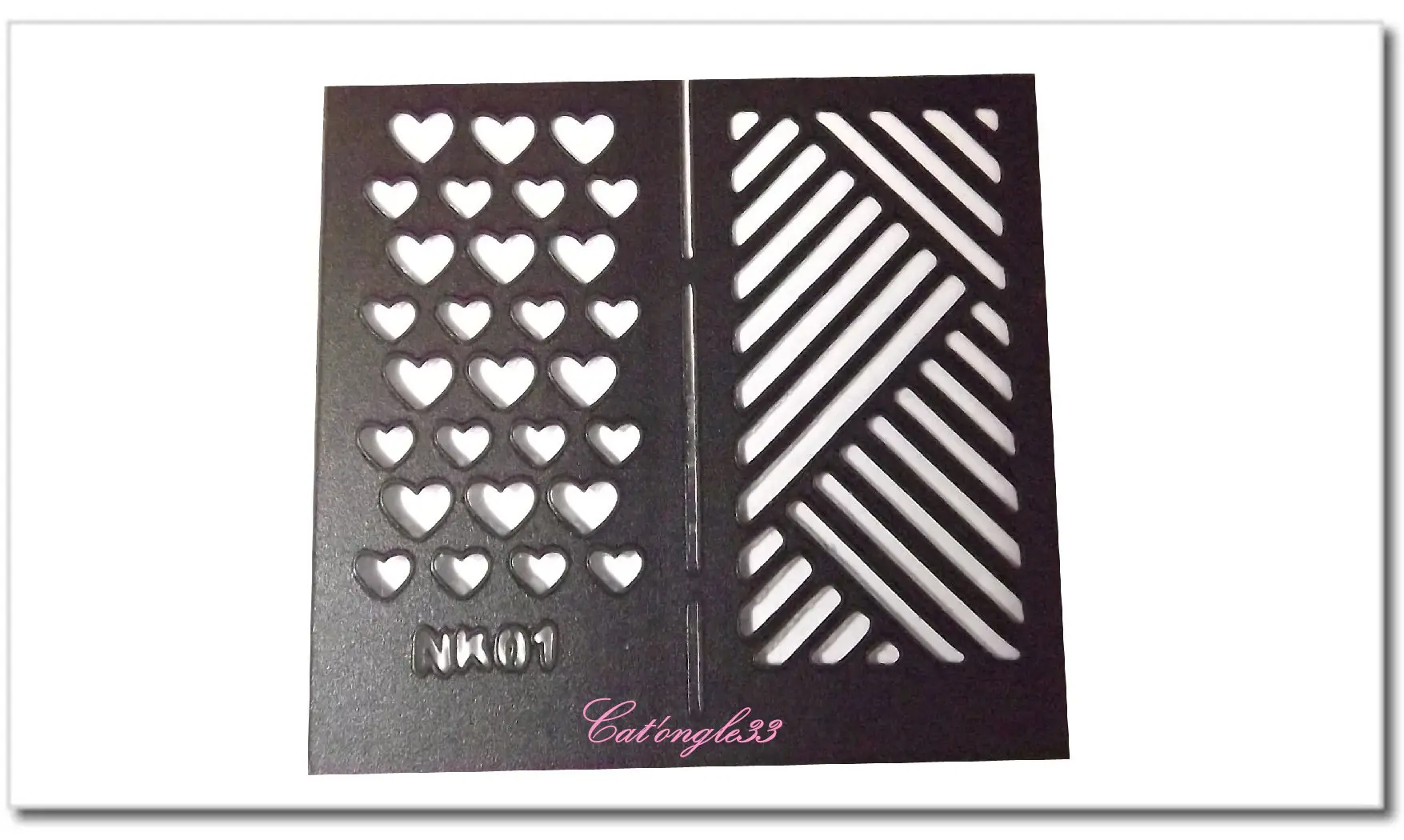 Pochoir auto-collant nail art NK01