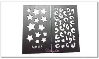 Pochoir auto-collant nail art NK03