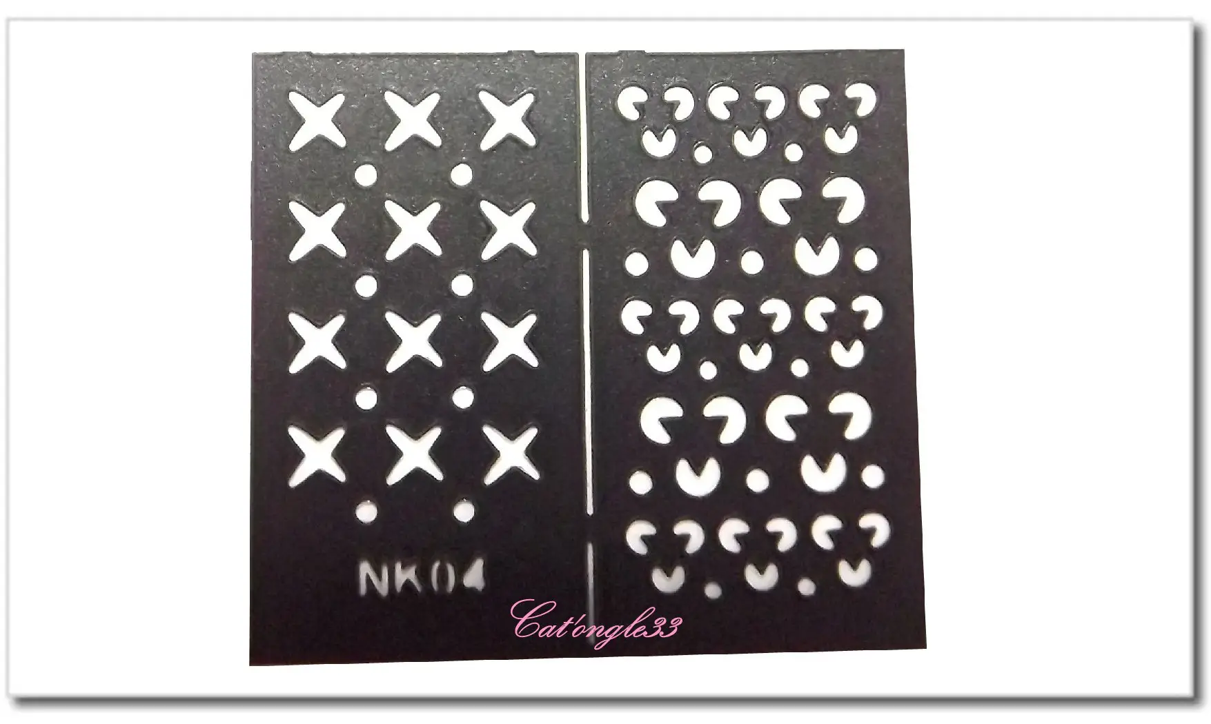 Pochoir auto-collant nail art NK04