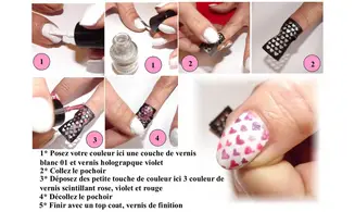 Pochoir auto-collant nail art NK06