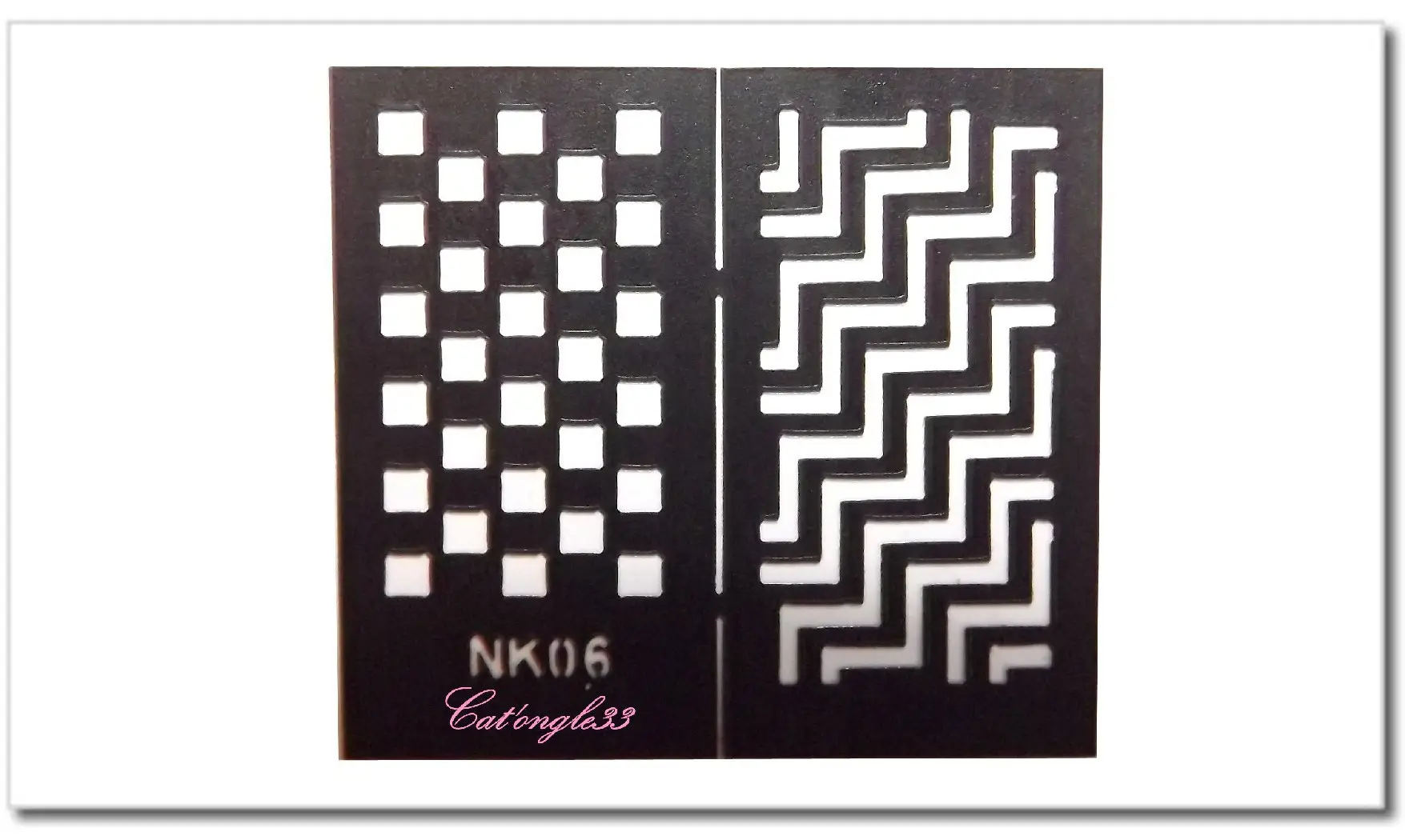 Pochoir auto-collant nail art NK06