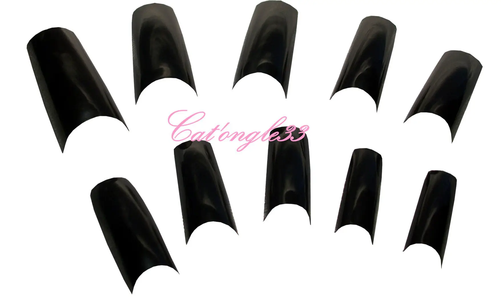 Capsules tips french noire