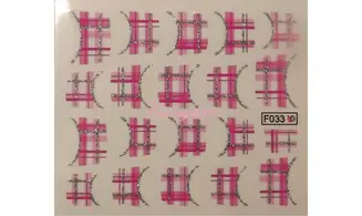 Water décal french rose paillette F033