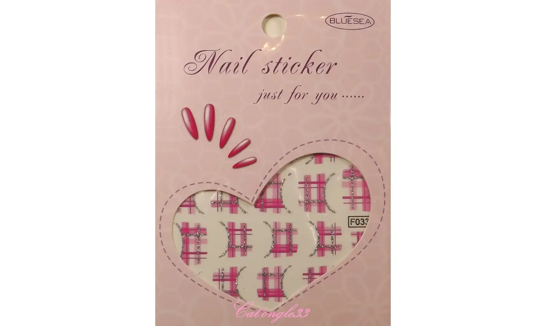 Water décal french rose paillette F033