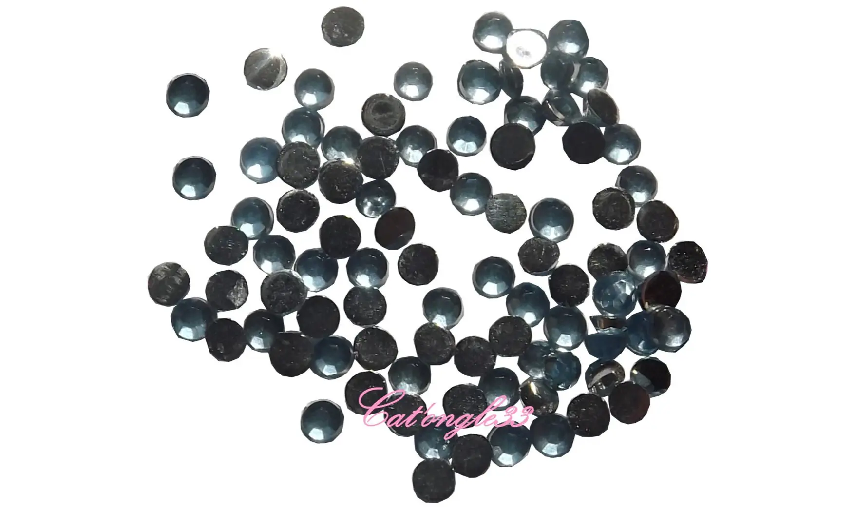 Strass rond bleu clair 2mm