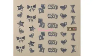 Water décal amour love jeans K116