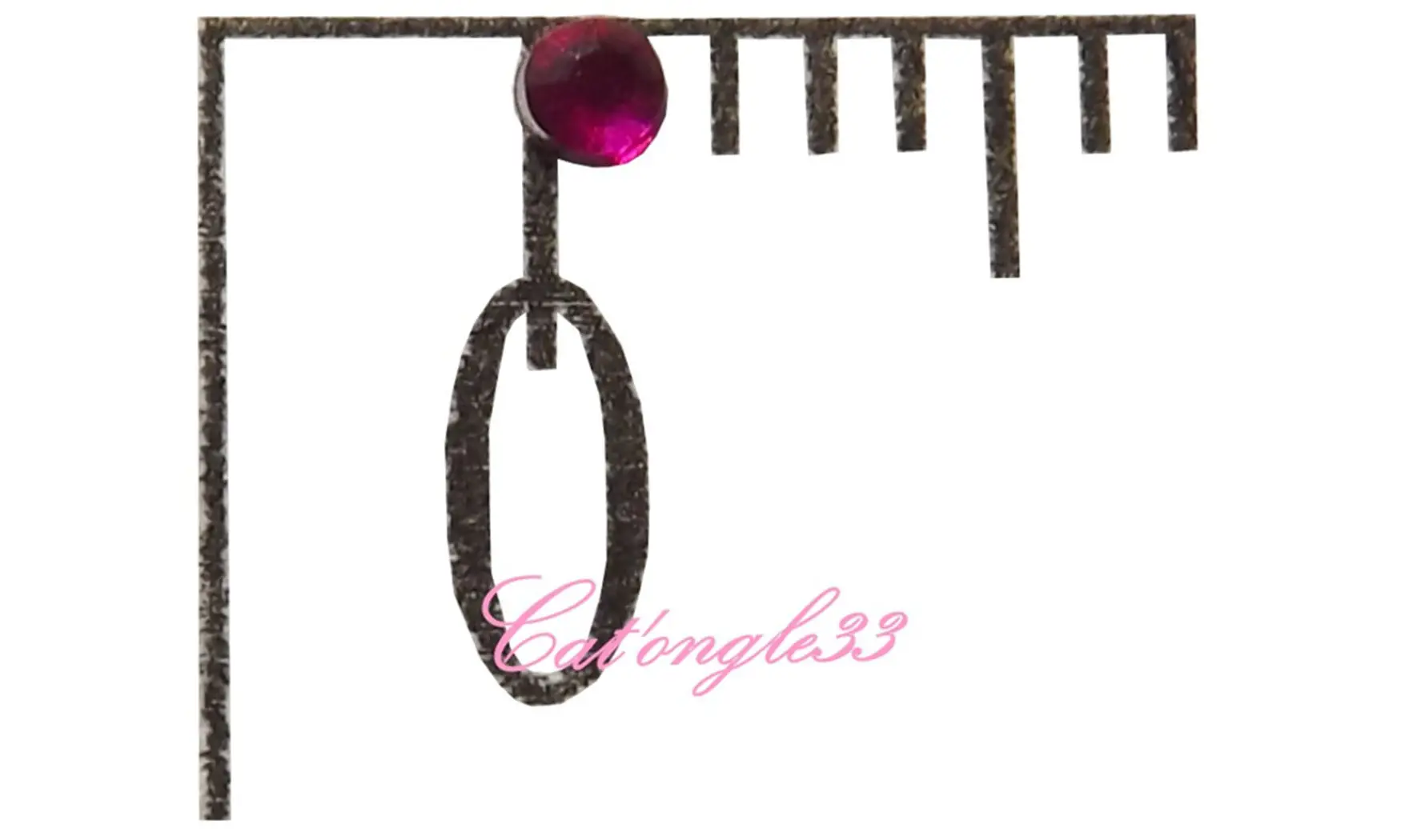 Strass rond fuchsia 1,5mm