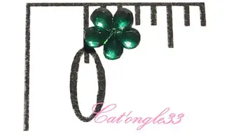 Strass fleurs vert sapin