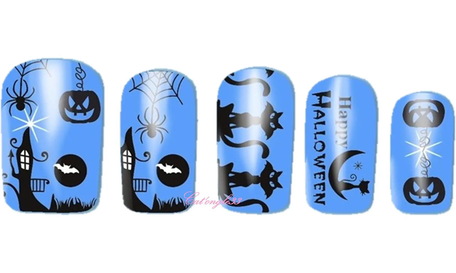 Water decal Halloween chat A1119