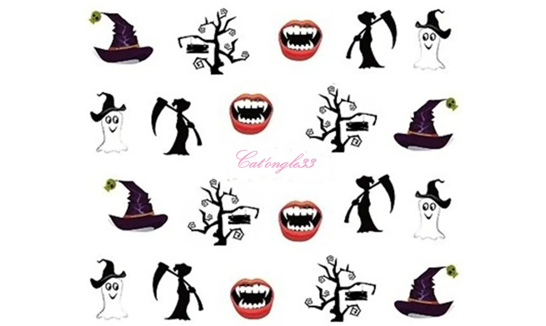 Water decal Halloween dent vampire A1120