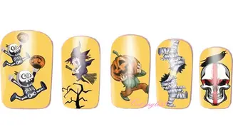 Water decal Halloween sorcière A1121