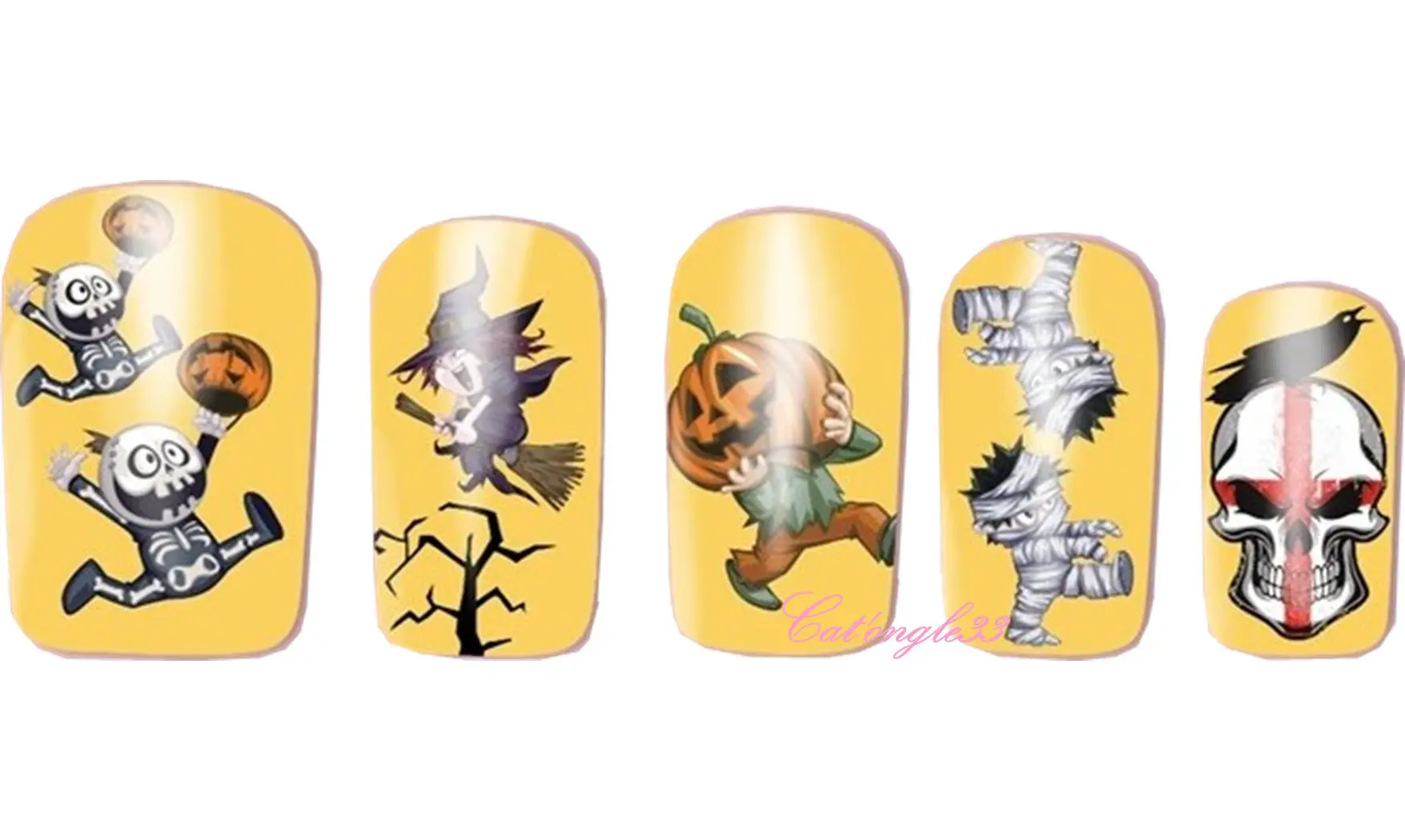 Water decal Halloween sorcière A1121
