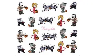 Water decal Halloween diablesse A1122