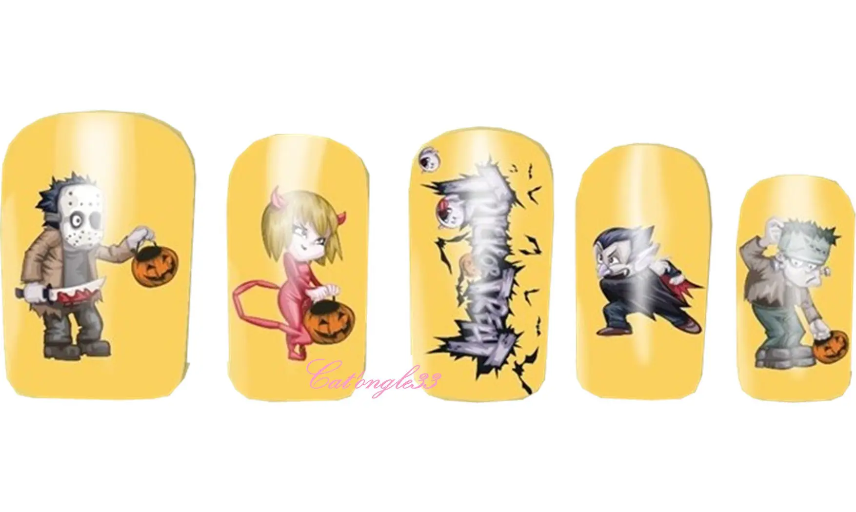 Water decal Halloween diablesse A1122