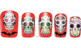 Water decal Halloween mexique A1123